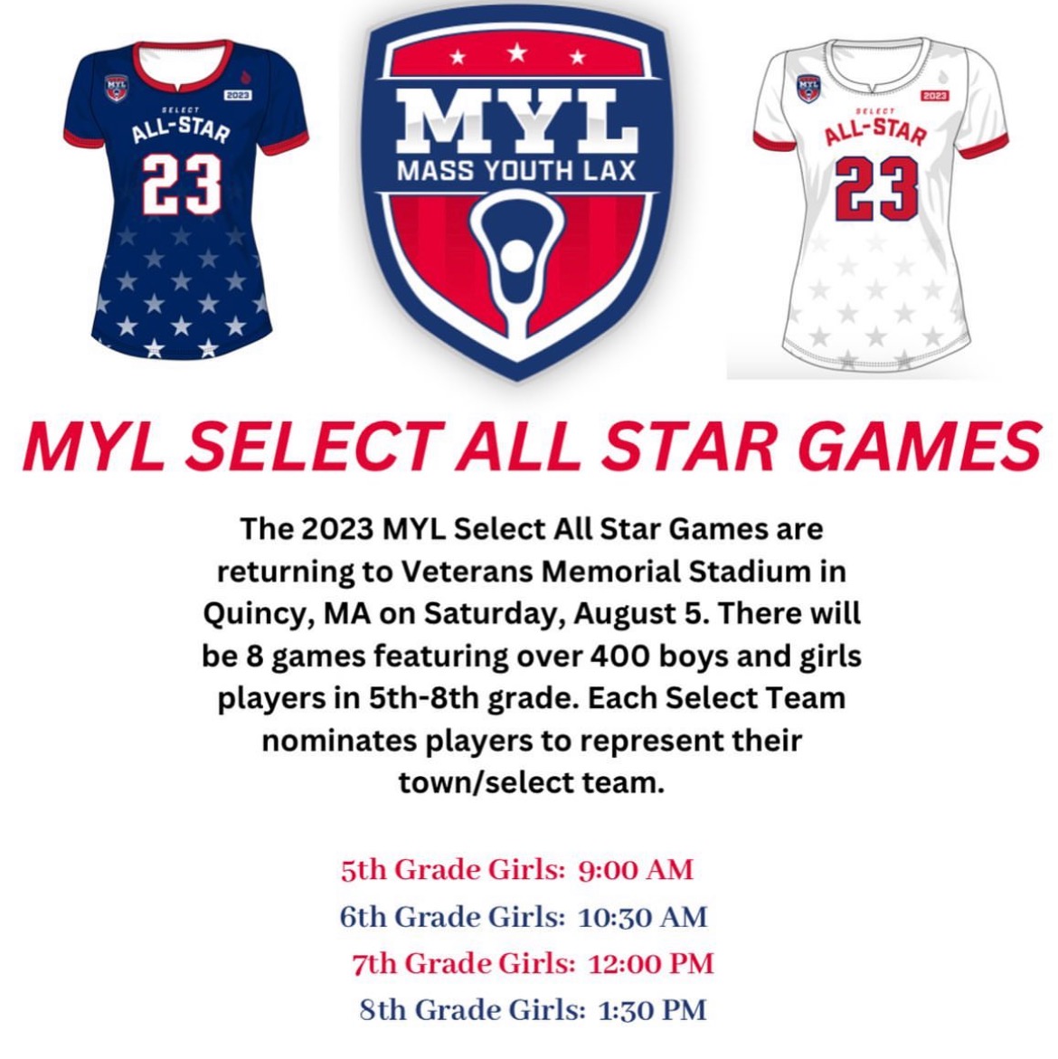 MYL SELECT ALL STAR GAMES